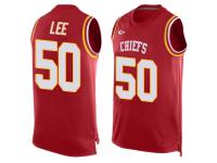 #50 Darron Lee Red Football Men's Jersey Kansas City Chiefs Player Name & Number Tank Top