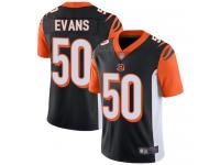 #50 Elite Jordan Evans Black Football Home Youth Jersey Cincinnati Bengals Vapor Untouchable
