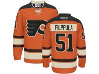 #51 Authentic Valtteri Filppula Black Adidas NHL Alternate Men's Jersey Philadelphia Flyers