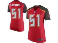 #51 Danny Lansanah Tampa Bay Buccaneers Home Jersey _ Nike Women's Red NFL Game