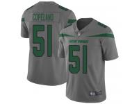 #51 Limited Brandon Copeland Gray Football Men's Jersey New York Jets Inverted Legend