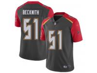#51 Limited Kendell Beckwith Gray Football Men's Jersey Tampa Bay Buccaneers Inverted Legend Vapor Rush
