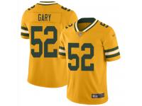 #52 Limited Rashan Gary Gold Football Men's Jersey Green Bay Packers Inverted Legend Vapor Rush