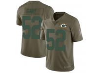 #52 Limited Rashan Gary Olive Football Men's Jersey Green Bay Packers 2017 Salute to Service
