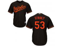 #53  Dan Straily Black Baseball Alternate Men's Jersey Baltimore Orioles Cool Base