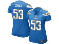 #53 Kavell Conner San Diego Chargers Alternate Jersey _ Nike Women's Electric Blue NFL Game