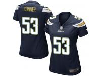 #53 Kavell Conner San Diego Chargers Home Jersey _ Nike Women's Navy Blue NFL Game
