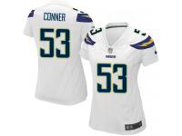 #53 Kavell Conner San Diego Chargers Road Jersey _ Nike Women's White NFL Game