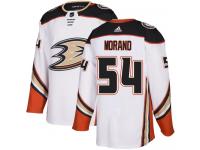#54 Adidas Authentic Antoine Morand Men's White NHL Jersey - Away Anaheim Ducks