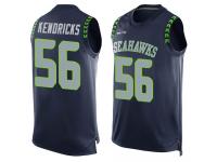 #56 Mychal Kendricks Navy Blue Football Men's Jersey Seattle Seahawks Player Name & Number Tank Top
