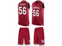 #56 Terrell Suggs Red Football Men's Jersey Arizona Cardinals Tank Top Suit