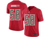 #58 Elite Shaquil Barrett Red Football Men's Jersey Tampa Bay Buccaneers Rush Vapor Untouchable