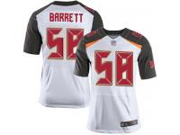#58 Elite Shaquil Barrett White Football Road Men's Jersey Tampa Bay Buccaneers