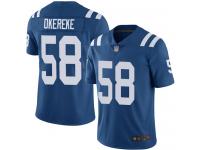 #58 Limited Bobby Okereke Royal Blue Football Home Men's Jersey Indianapolis Colts Vapor Untouchable