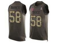 #58 Shaquil Barrett Green Football Men's Jersey Tampa Bay Buccaneers Salute to Service Tank Top