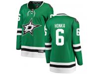 #6 Breakaway Julius Honka Green NHL Home Women's Jersey Dallas Stars