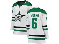 #6 Breakaway Julius Honka White NHL Away Women's Jersey Dallas Stars