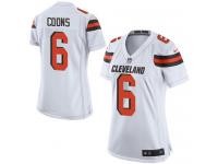 #6 Travis Coons Cleveland Browns Road Jersey _ Nike Women's White NFL Game