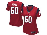 #60 Ben Jones Houston Texans Alternate Jersey _ Nike Women's Red NFL Game