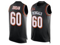 #60 Michael Jordan Black Football Men's Jersey Cincinnati Bengals Player Name & Number Tank Top