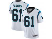 #61 Limited Matt Paradis White Football Road Men's Jersey Carolina Panthers Vapor Untouchable