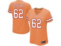 #62 Evan Dietrich-Smith Tampa Bay Buccaneers Alternate Jersey _ Nike Women's Orange NFL Game