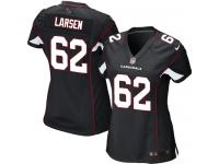#62 Ted Larsen Arizona Cardinals Alternate Jersey _ Nike Women's Black NFL Game
