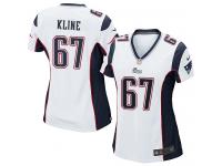 #67 Josh Kline New England Patriots Road Jersey _ Nike Women's White NFL Game
