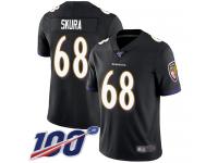 #68 Limited Matt Skura Black Football Alternate Men's Jersey Baltimore Ravens Vapor Untouchable 100th Season