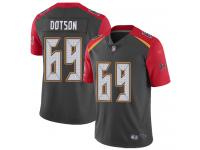 #69 Limited Demar Dotson Gray Football Men's Jersey Tampa Bay Buccaneers Inverted Legend Vapor Rush