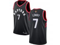 #7  Kyle Lowry Black Basketball Men's Jersey Toronto Raptors Statement Edition 2019 Basketball Finals Bound