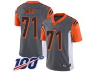 #71 Limited Andre Smith Silver Football Men's Jersey Cincinnati Bengals Inverted Legend 100th Season
