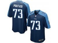 #73 Jeremiah Poutasi Tennessee Titans Alternate Jersey _ Nike Youth Navy Blue NFL Game