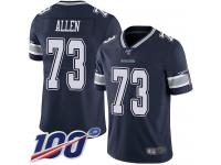 #73 Limited Larry Allen Navy Blue Football Home Men's Jersey Dallas Cowboys Vapor Untouchable 100th Season