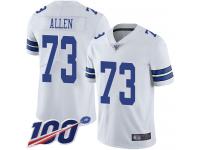 #73 Limited Larry Allen White Football Road Men's Jersey Dallas Cowboys Vapor Untouchable 100th Season