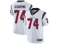 #74 Limited Max Scharping White Football Road Men's Jersey Houston Texans Vapor Untouchable