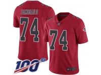 #74 Limited Ty Sambrailo Red Football Men's Jersey Atlanta Falcons Rush Vapor Untouchable 100th Season