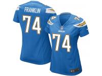 #74 Orlando Franklin San Diego Chargers Alternate Jersey _ Nike Women's Electric Blue NFL Game