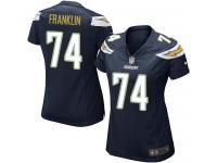 #74 Orlando Franklin San Diego Chargers Home Jersey _ Nike Women's Navy Blue NFL Game