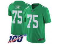 #75 Limited Vinny Curry Green Football Men's Jersey Philadelphia Eagles Rush Vapor Untouchable 100th Season