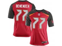 #77 Elite Caleb Benenoch Red Football Home Men's Jersey Tampa Bay Buccaneers