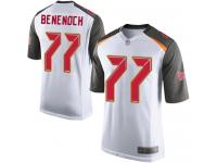 #77 Game Caleb Benenoch White Football Road Men's Jersey Tampa Bay Buccaneers