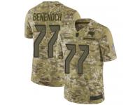 #77 Limited Caleb Benenoch Camo Football Men's Jersey Tampa Bay Buccaneers 2018 Salute to Service