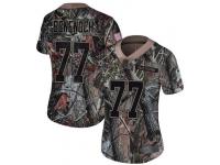 #77 Limited Caleb Benenoch Camo Football Women's Jersey Tampa Bay Buccaneers Rush Realtree