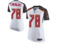 #78 Gosder Cherilus Tampa Bay Buccaneers Road Jersey _ Nike Women's White NFL Game