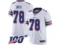 #78 Limited Bruce Smith White Football Road Men's Jersey Buffalo Bills Vapor Untouchable 100th Season