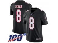 #8 Limited Matt Schaub Black Football Alternate Men's Jersey Atlanta Falcons Vapor Untouchable 100th Season