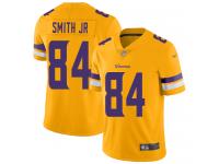 #84 Limited Irv Smith Jr. Gold Football Men's Jersey Minnesota Vikings Inverted Legend Vapor Rush