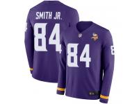#84 Limited Irv Smith Jr. Purple Football Men's Jersey Minnesota Vikings Therma Long Sleeve