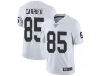 #85 Limited Derek Carrier White Football Road Men's Jersey Oakland Raiders Vapor Untouchable